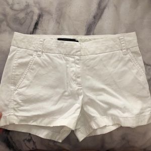 J. Crew white chino shorts
